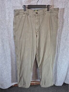 Size 40R Men’s Cabela’s Flannel-Lined Khaki Outdoor Pants NWT Flaw